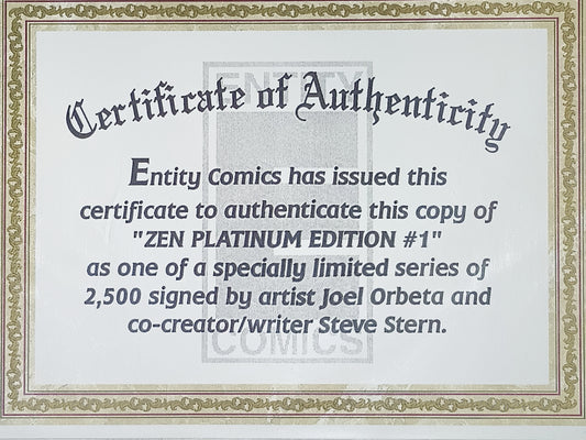 Zen Intergalactic Ninja Color, Vol. 2 #1 (Joel Orbeta Platinum Edition (Ltd. 2500))