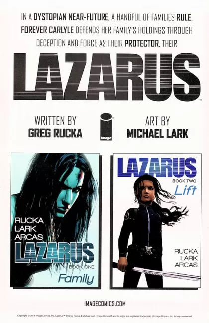 Image Firsts: Lazarus #1 (Michael Lark Regular)