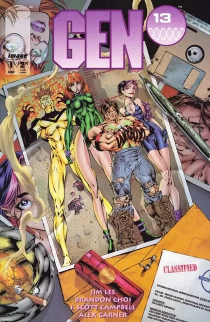 Gen 13, Vol. 1 (1994) #1 (2nd Printing J. Scott Campbell)