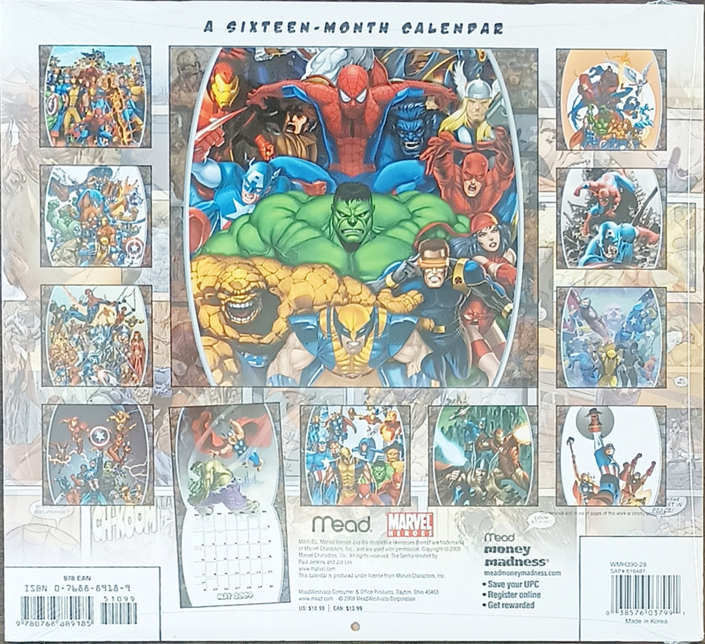 2009 Marvel Heroes calendar