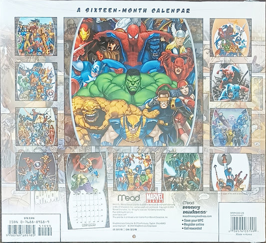 2009 Marvel Heroes calendar