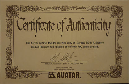 Stargate SG-1: Ra Reborn Prequel #1 (Platinum Foil Edition)