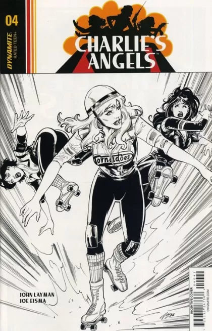 Charlie's Angels #4 (Vicente Cifuentes 1:20 Retailer Incentive B&W Variant Cover)