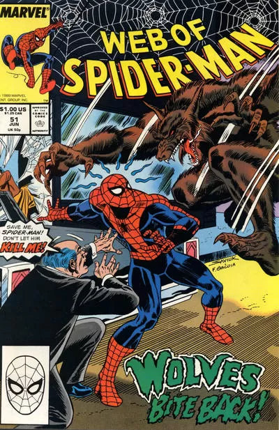 Web of Spider-Man, Vol. 1 #51 (Direct Edition)