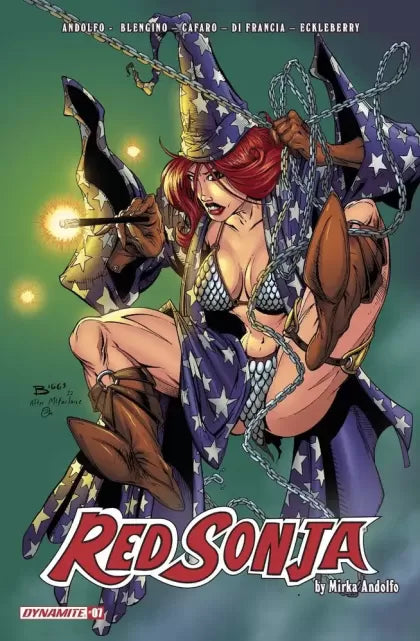 Red Sonja, Vol. 6 (Dynamite Entertainment) #7 (FOC Bonus Wizard #1 Homage Jamie Biggs Variant Cover)