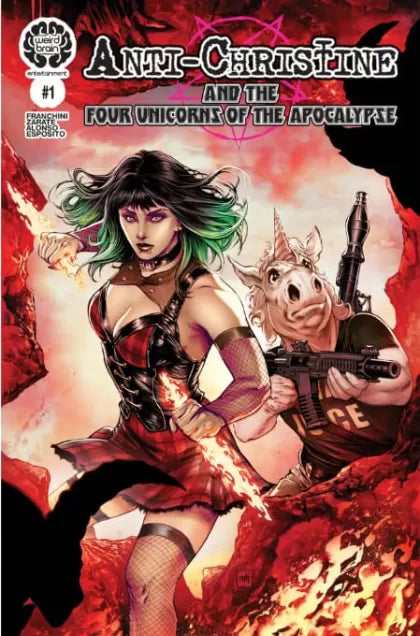 Anti-Christine And The Four Unicorns Of The Apocalypse #1 (Mike Krome Variant)