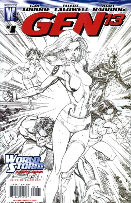 Gen 13, Vol. 4 #1 (J. Scott Campbell Incentive Sketch Variant (1:50))