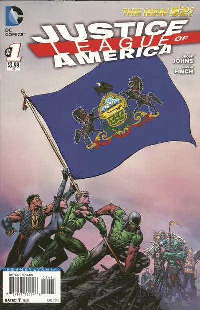 Justice League of America, Vol. 3 #1. (Pennsylvania Flag Variant)