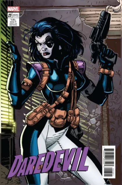 Daredevil, Vol. 5 #23 (Jim Lee X-Men Trading Card Variant)