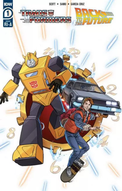 Transformers / Back To The Future #1 (Dan Schoening Incentive Variant (1:10))