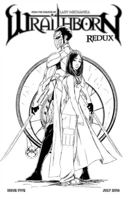 Wraithborn Redux #5 (Joe Benitez Black and White Cover)